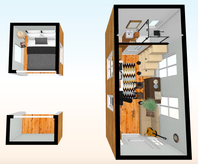 タイニーハウスのつくり方 デザイン 図面を考える